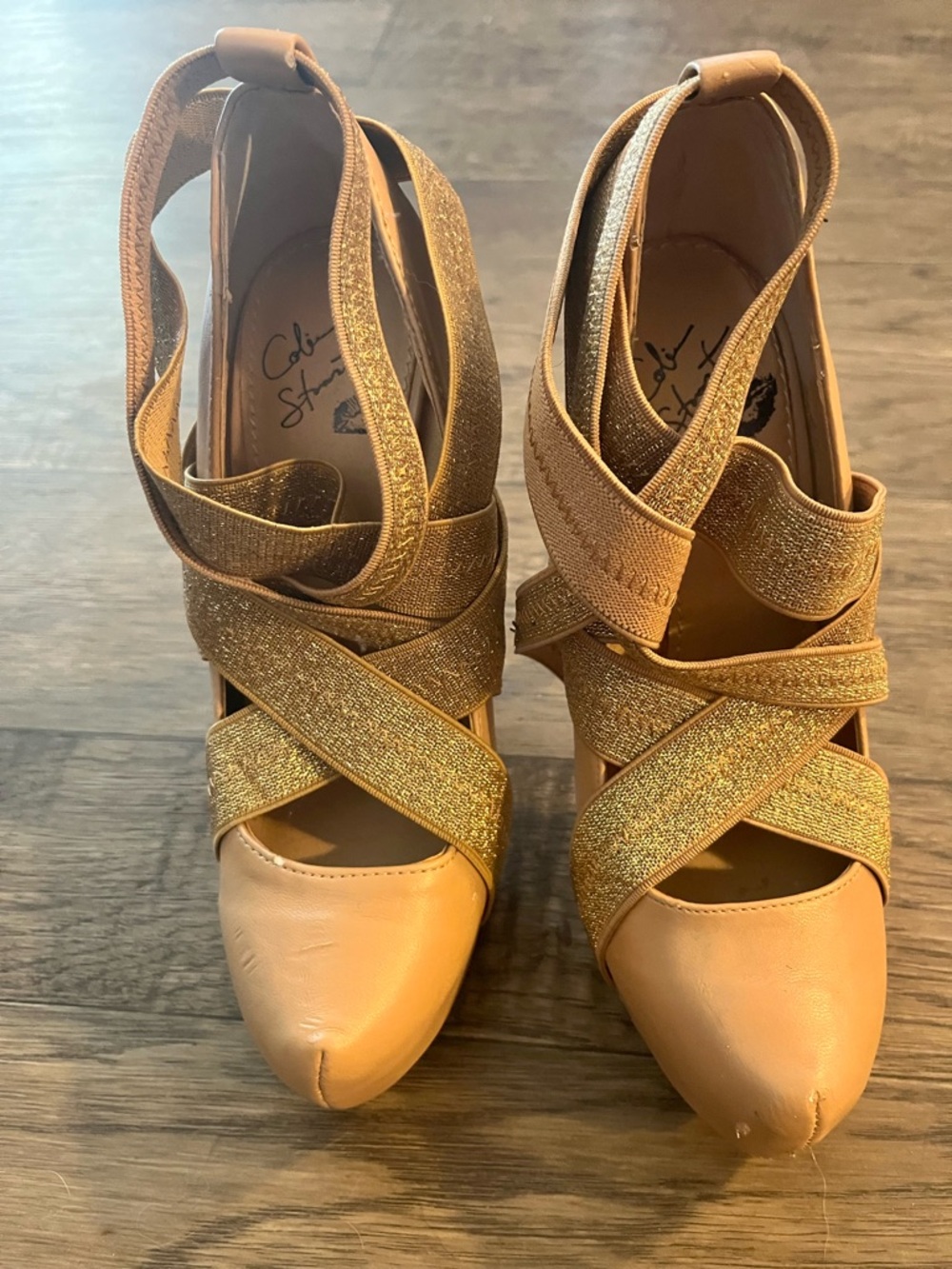 Colin Stuart Strappy Heels - Picture 2 of 7